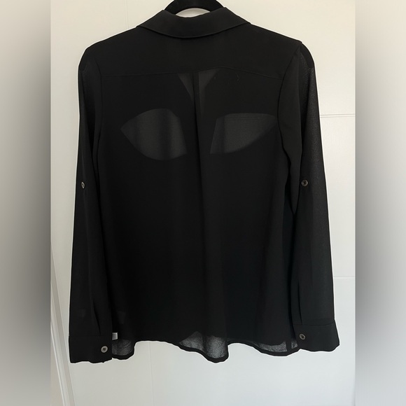 Nordstrom MinkPink Sheer Cut Out Blouse - Picture 5 of 13